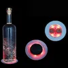 New Battery Powered LED Bottle Stickers Coasters Lights LED Party Drink Cup Mat Christmas Vase New Year Halloween Decoration Lights