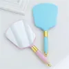 Vintage Handheld Makeup Mirror Hand Vanity Mirrors SPA Salon with Handle Cosmetic Compact for Women