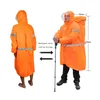 Bluefield unisex reflecterende buitenrugzak regenjas regen deksel one hoofde rain poncho cape jas voor wandelcamping fiets1099641