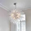 Lampada da soffitto a LED 110V-260V Lampadari in vetro soffiato a mano per soggiorno, camera da letto, decorazioni per la casa