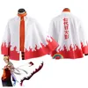 4pis Anime Cosplay Halloween Christmas Party Costume Cloak Cape Seventh Hokage Szósty Czwarty Cloak Broń Kunai Headband Y0903