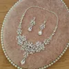 Headpieces Set Crowns Necklace Earrings Crystal Sequined Bridal Jewelry Accessories Wedding Tiaras Headpieces Hair