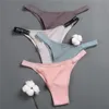 FINETOO 3PCS / SET KVINNA THONGS FASHION BREV BONDEN PANTIES M-XL Kvinna Underbyxor Ladies Sexiga Underkläder Kvinnor Bikini Panty Nya Y0823