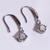 Dangle & Chandelier Moissanite Dangler 0.5ct 1ct D-F Color Drop Earrings 925 Silver Eardrop Jewelry Dazzling For Wedding