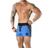 summer mens fitness shorts Fashion Casual gyms Bodybuilding Workout male slim fit short pants Brand Sweatpants 210421