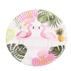 Одноразовая посуда Flamingo Pink Red Theme Theme Party Sware Plate Satkins Cup Popcorn Box Flags Flags детские украшения для декорации на день рождения