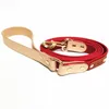 Сплошной цвет Простая собака Покалы Мода Классический Кожаный Щенок Поводок Открытый Повседневный Поводок для французского Бульдога Тедди Шнауцер