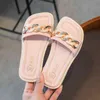 Children Shoe Summer Style Chain Fashion Soft Spot Slippers Home Outing Convenient Shoes for Kids Flats Casual Non-slip 210712