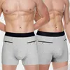 Bolsa de roupa interior dos homens com bolsos calcinha boxer de algodão curto branco cueca cueca calzoncillo escorregar hombres 2021sexy algodão masculino h1214