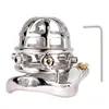 Устройство NXY Chastity FRRK Кольцо Кольцо Кольцо Кольцо Клетки с 6 винтами 304 stainless Steel + Медный Ядро Локки Взрослый Продукт для мужчин Замок Penis1221