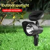 Solar ground-inserted Lawn Lamps outdoor courtyard spotlight garden villa super bright decoration green waterproof led tree light