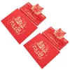 Greeting Cards 2 Sets Chinese Year Red Envelopes Folding Packets Supplies