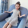 Robe d'été pour filles Dot Pattern 'ES Sleveless Enfants Volants Costumes 6 8 10 12 14 210528