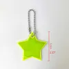 10Pcs Child Safety Reflectors Keyrings Stylish Reflective Stars Gear Backpacks Strollers Jackets Safe Reflector Keychain G1019