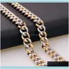 Chaînes Pendentifs Jewelrychains 11-15Mm En Acier Inoxydable En Gros Cubain Lien Chaîne Hommes Collier Bijoux Cadeaux Amis Mâles Hip Hop Colliers