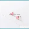 Altri gioielliother Sole Memory Pink Heart Summer Cool Sweet 925 Sterling Sier Fashion Female Orecchini Sea745 Drop Delivery 2021 Vh2Zl