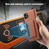 luxury Phone Cases For Iphone 13 12 11 Pro ProMax X XR XS MAX 8 7 6 Samsung S21 ULTRA Note20 wallet Card Slot Multi-function Portable Magnetic Business Style High Quality