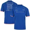 Camiseta masculina de verão f1 fórmula 1 equipe de corrida de grandes dimensões esportes ao ar livre casual mangas curtas secagem rápida plus size camisa topos