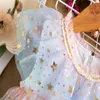 Nouvelle princesse filles tulle robe arc-en-ciel enfants princesse fête de mariage pageant vêtements enfants robe d'été avec paillettes 3-7 ans Q0716