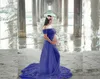 Robes de maternité roses sexy pour séance photo en mousseline de soie robe de grossesse photographie robes à manches courtes pour les femmes enceintes vêtements Q0713