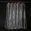 Transparent Wedding Dress Dust Cover Omniseal Extra Large Waterproof PVC Solid Wedding Garment Storage Bag Size S/M/L