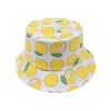 Kids Fisherman Hats Girls Cartoon Fruit Bucket Summer Sunhat Children Spring Sunscreen Caps Baby Sunshade Hat Visor Beach Outdoor Breathable Sun Block B7786