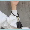 Sile Wristlet Keychain med l￤der Tassel Bangle Keyring Large Circle Key Ring Faced Holder for Women Girls 71QWB Keychains MFJQF