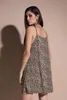 vestido Vネックセクシーなドレス夏のAラインノースリーブの女性は4069 210512のためのヒョウの女性パーティー病を印刷する