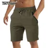 TACVASEN Summer Zipper Pocket Sport Shorts Breathable Men's Casual Running Shorts Elastic Waist Gym Fitness Jogger Sweat Shorts G1209