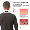 Masseur électrique de cou, 6 modes, contrôle de la puissance du dos, chauffage à infrarouge lointain, outil de soulagement de la douleur, soins de santé cervicaux 220208