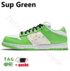 2022 Top -Qualität Chunky OG Mens Running Shoes Designer SUP Green UNC
