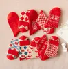 New year's natal year women's socks & Hosiery FLW050 fashion lady gift Retro Red PlaidStockings