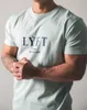 JPUK Marka Lyft Yaz Erkekler Pamuk Kısa Kollu T Gömlek Spor Koşu T-shirt Erkek Gym Tee Tops Yaz Gömlek Spor Giyim X0602