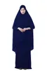 Vestido Hijab Formal Muçulmano Conjuntos de Vestuário de Oração Abaya Afeganistão Vestuário Islâmico Namaz Oração Longa Hijab Moslim Jurken Abayas