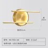 Wall Lamp Brass Gold LED Lamps Nordic Bathroom Mirror Headlight Bedroom Living Room Staircase Decor Sconces Lights Lighting