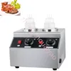 Stainless Steel Butter Sauce Cheese Chocolate Warmer Machine Dispenser Melter Machine 1 /2/3 Bottle Soy Sauce Heater