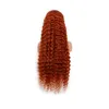 Indische Deep Wave Curly 13X4 Lace Front Perücken 350# Farbe 100 % Echthaarprodukte 12-32 Zoll