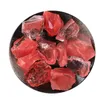 Pedras preciosas de cristal vermelho irregular, faça você mesmo, para pingentes, colares, fabricação de jóias, casa, jardim, escritório, decoração de sala