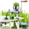 Roestvrijstalen tarwe gras tarwegras slow juicer voor sapper tarwe gras granaatappel appel druiven fruit groente