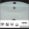 Other Toilet Bath Home & Garden Drop Delivery 2021 1Pc Chrome Trim Plastic Overflow Spare Er Bathroom Supplies Ceramic Basin Spilled Water Si