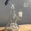 5,5 pulgadas Negro Bule Forma de calabaza Mini Bubbler Tire Glass Bong 14,4 mm Banger para Dab Rig mini bubbler negro