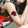 AAA7 Sexy Kolorowe Kwiat Wodoodporny Tatuaż Body Art Tymczasowe Mężczyźni Kobiety Zmywalny Fake Aplikacja Waste Wzór 10PIC