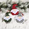 Juldekorationer Skogs Äldre platta hängsmycken Creative Santa Claus Small Ornaments