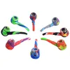 New Design sherlock Silicone Honeycomb Smoking oil Bee Hand Pipe With Glass Bowl & Dabber tool Assorte Colors