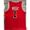 1# Rose red basketball jersey Embroidery XS-5XL 6XL