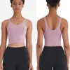 Gym Clothes Women's Underwear Yoga Sports Bra U Back Bodybuilding All Match Casual Push Up Align Tank Crop Tops Running Fitness Workout Vest L-45