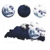 Väggklistermärken 2PCS Fashion Universe Moon Cloud Dekal Hemrum Klistermärke Dekoration