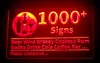 1000+ Signes Lumière Signe Bière Vin Wiskey Cocktail Rhum Vodka Boisson Cola Café Bar Club Pub 3D LED Dropshipping En Gros