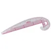 Naaiende noties Tools Multifunctionele Zachte Plastic Komma-vormige Curve Ruler Styling Design Franse Tailoring Tool