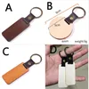 Personalized Wooden Keychain Favor Engraving Name Keyring PU Leather Ring Hanging Pendant Festival Party Gift